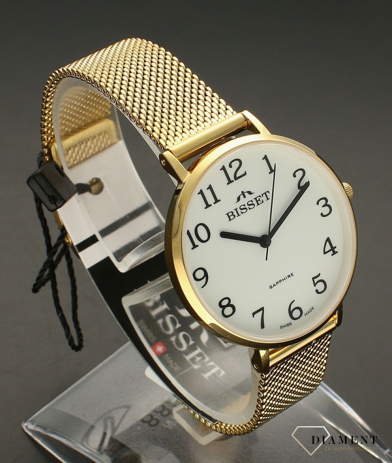 Zegarek damski Bisset Sapphire BSBF32 złoty..jpg